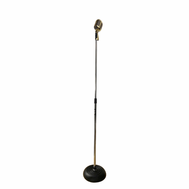 Chân mic Inox đế tròn và mic cổ điển tùy màu