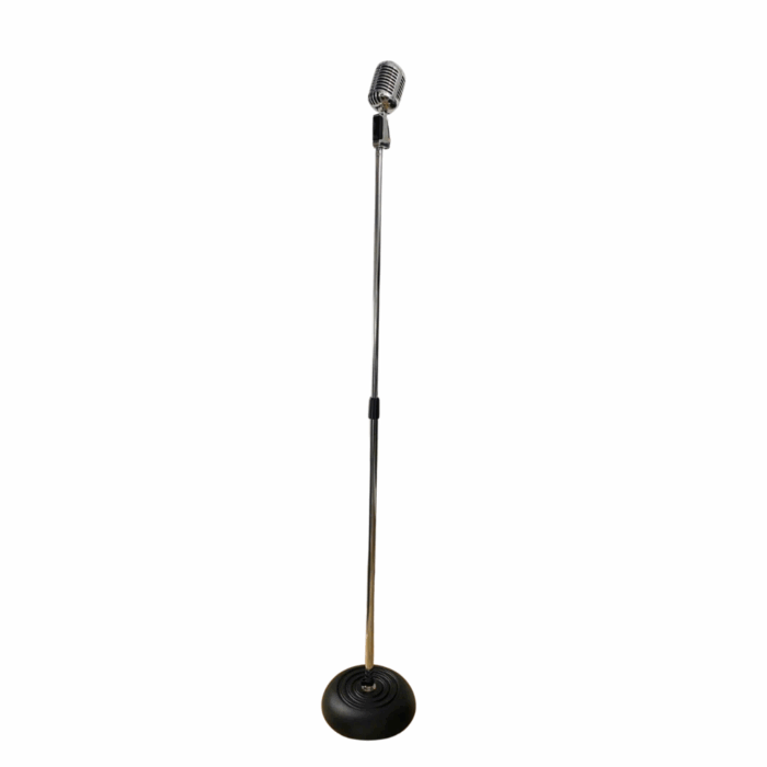Chân mic Inox đế tròn và mic cổ điển tùy màu - Ảnh 3