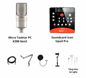 Icon Upod Pro và mic K200 Gen 2