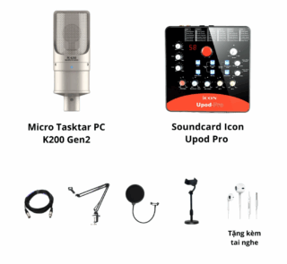 Icon Upod Pro và mic K200 Gen 2