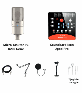 Icon Upod Pro và mic K200 Gen 2