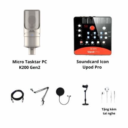 Icon Upod Pro và mic K200 Gen 2
