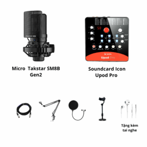 Icon Upod Pro và mic Sm8b Gen 2