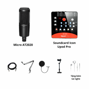 Soundcard Icon Upod Pro và mic AT2020