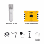 Soundcard K10 (15th) và Mic AT100