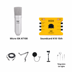 Soundcard K10 (15th) và Mic AT100