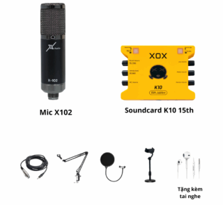 Soundcard K10 (15th) và Mic X102