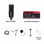 Soundcard Solo Gen 4 và mic AT2020